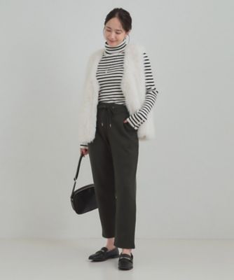 あったか／洗濯機可】もちもちの肌触りがやみつきに 裏起毛テーパード