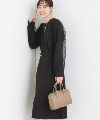 ＜SHOO LA RUE (Women)＞袖チュールレース切り替えワンピース（２００２５５０９１２）