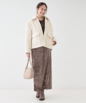 S－LL】大人カジュアルコーデに 襟付きZIPブルゾン