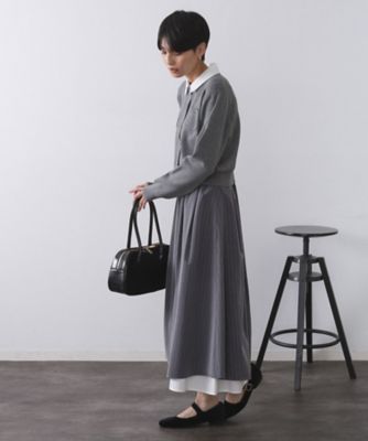 andGIRL掲載》金ボタンニットカーディガン／衿取り外し可【洗濯
