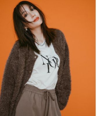 シャギーミドルカーディガン【洗濯機OK】《6col