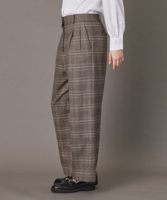 グレンチェックワイドパンツ（2002550946