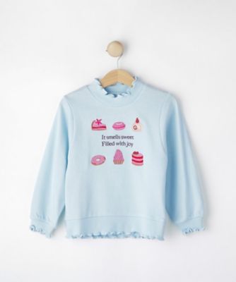 SHOO・LA・RUE (Baby & Kids)/シューラルー モチーフ刺繍使いスウェット(2002551056) アオ090 トップス【三越伊勢丹/公式】