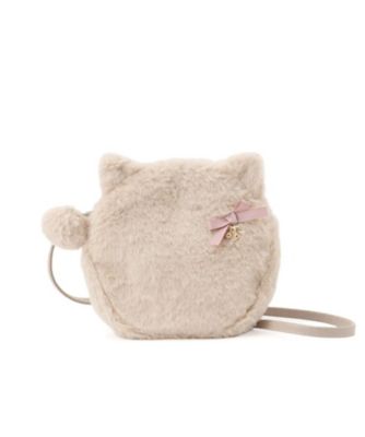 ＜SHOO･LA･RUE (Baby&Kids)＞フェイクファー耳付きポシェット（２００２５５１０７６）