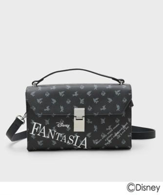 モノグラム スプリットレザーフラップクローズサッチェルバッグ