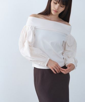 ＜CODE A (Women)＞ｐｕｆｆ　ｇｌｏｗ　ｏｆｆ　ｔｏｐ（２００２５５１３６２）