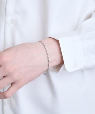 ステンレス】ナローコンビブレスレット（2002551434） | tk