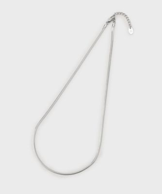 ＜tk. TAKEO KIKUCHI (Men)＞ステンレスナロースネークネックレス（２００２５５１４５２）