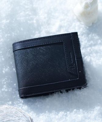 本革】トリミング二つ折りウォレット（2002551469） | tk