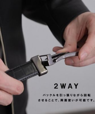 2WAY】アニマルリバーナローベルト（2002551485） | tk