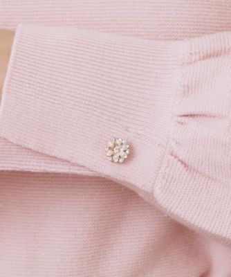 ラメガーター編みボートネックニット【洗濯機OK】《8col／XS