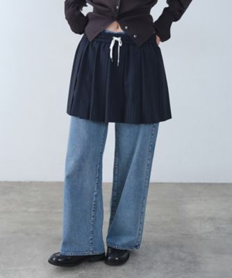 CODE A (Women)/コードエー tailored mood mini skirt(2002551572) アオ394 ミニスカート【三越伊勢丹/公式】