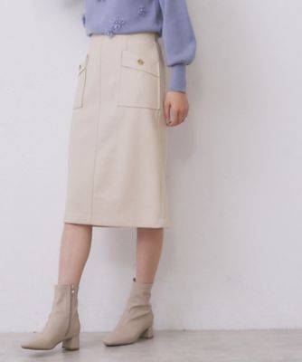＜index (Women)＞ポケットタイトスカート【洗濯機ＯＫ／イージーケア／防シワ】（２００２５５１６２７）