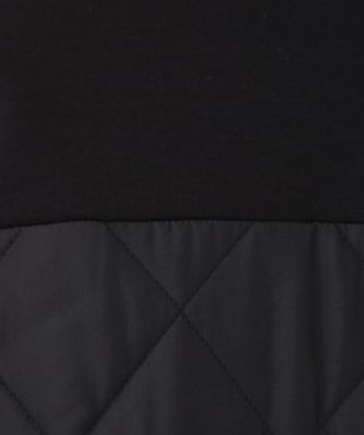 中綿キルティング】異素材ドッキングのブルゾン