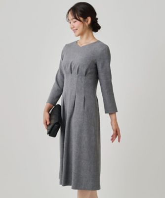 美品✨ANAYI アナイ　モノトーンフラワー袖フリルワンピース　34 ANAYI モノトーンフラワー袖フリルワンピース 36 - メルカリ