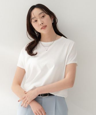 ＜UNTITLED (Women)＞【９色展開／アンサンブル可／洗える】コットンベーシックニット（２００２５５２２４３）