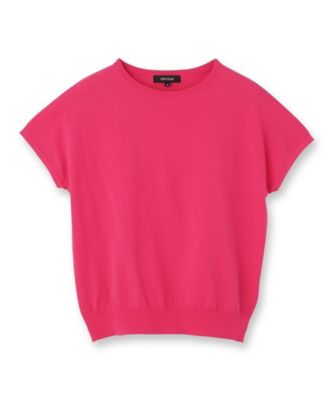 9色展開／アンサンブル可／洗える】コットンベーシックニット