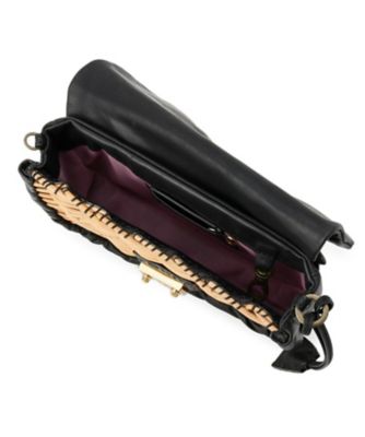 ebagos 牛ソフト ツインズ ショルダー BLACK ebagos 牛ソフト ツインズ 