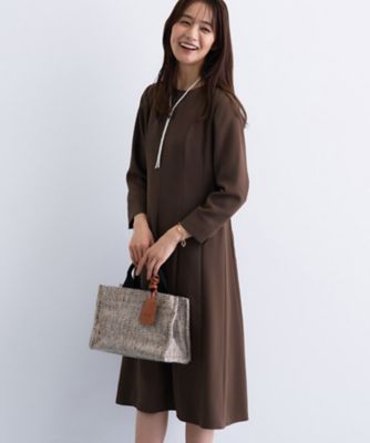 ＜INDIVI (Women)＞【洗える／ＵＶケア】ジョーゼットフレアワンピース（２００２５５２２５９）