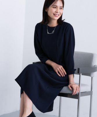 洗える／UVケア】ジョーゼットフレアワンピース