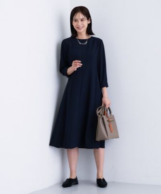 洗える／UVケア】ジョーゼットフレアワンピース