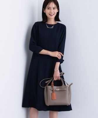 INDIVI (Women)/インディヴィ【洗える/UVケア】ジョーゼットフレアワンピース(2002552259) アオ094 ワンピース・ドレス【三越伊勢丹/公式】