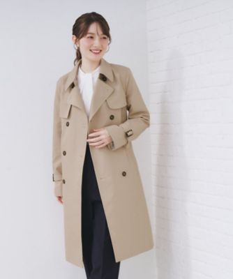 ＜index (Women)＞トレンチコート【洗濯機ＯＫ／撥水／花粉対応】《ＸＳ～３Ｌ》（２００２５５２２６７）