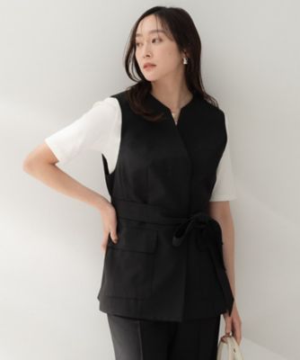 ＜UNTITLED (Women)＞【セットアップ可／ＵＶカット／接触冷感／遮熱／通気性】スラブキーネックジレ（２００２５５２２９４）