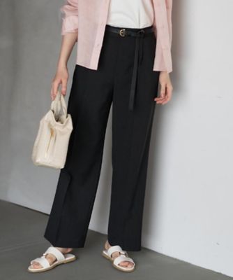 ＜UNTITLED (Women)＞スラブワイドパンツ（２００２５５２２９６）