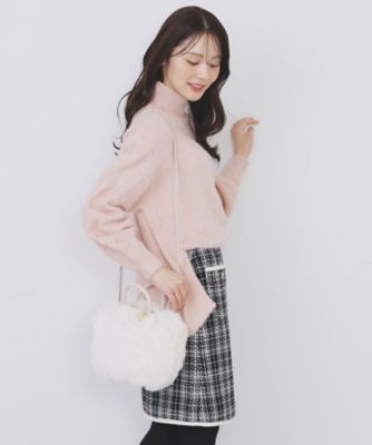 ＜index (Women)＞【２ＷＡＹ】フェイクファーラウンドショルダーバッグ（２００２５５２４００）