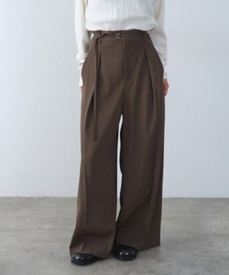 CODE A (Women)/コードエー urban tailor wide trousers(2002552451) チャ042 パンツ・ズボン【三越伊勢丹/公式】