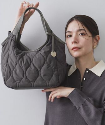 OPAQUE.CLIP (Women)/オペークドットクリップ【フェイクファー/キルティング】くり手ミドルトートバッグ(2002552582) グレー014 旅行用かばん・バッグ【三越伊勢丹/公式】