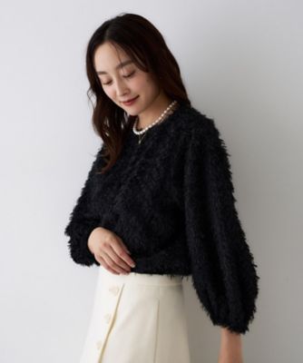 トレンド／1枚で着映え】カットジャカードトップス