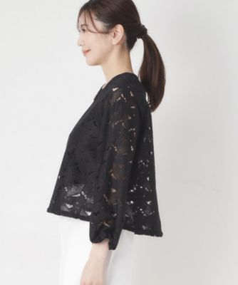 Sov. / リーフレースブルゾン Sov. / リーフレースブルゾン OUTERS Night STORE | ダブル