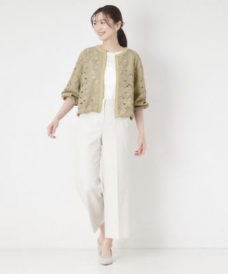 Sov. / リーフレースブルゾン Sov. / リーフレースブルゾン OUTERS Night STORE | ダブル