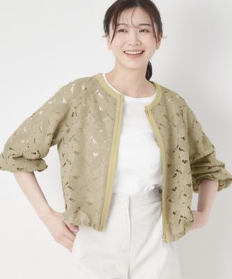 Sov. / リーフレースブルゾン Sov.（ソブ）の「リーフレースブルゾン（ブルゾン）」 - WEAR