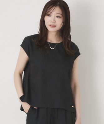 ＜CORDIER (Women)＞【Ｍ～４Ｌサイズ／セットアップ】シャンブレーＴブラウス（２００２５５２９３６）