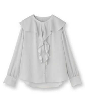 洗える／セレモニー】ラッフルサテンブラウス（2002552945