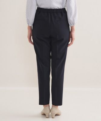 通勤スーツ／洗える】ストレッチタックテーパードパンツ