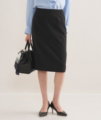 通勤スーツ／洗える】ストレッチストレートスカート