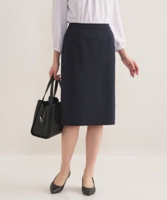 通勤スーツ／洗える】ストレッチストレートスカート