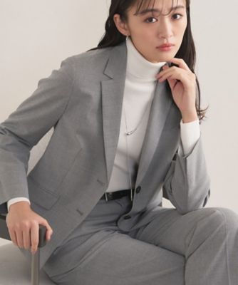 ＜INDIVI (Women)＞【ウール混／スーツ】テーラードカラージャケット（２００２５５２９５１）