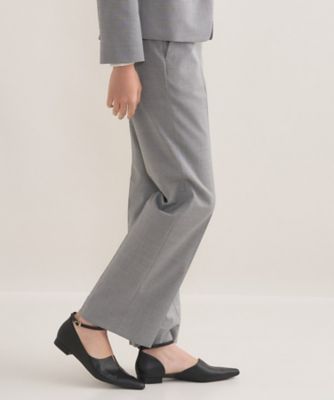 INDIVI パンツスーツ 38 グレー INDIVI（インディヴィ） スラックス パンツ 「洗える／通勤／スーツ