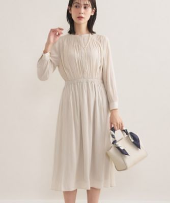 洗える】ストレッチタイプライター ワンピース（OPWOCW0423