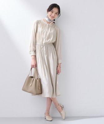 ワンピース CC 洗える／セレモニー】ギャザーフレアワンピース（2002552958