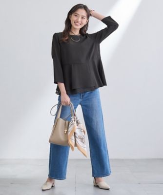 洗える／UVケア／SETUP可】着る日傘ペプラムブラウス