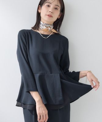 洗える／UVケア／SETUP可】着る日傘ペプラムブラウス