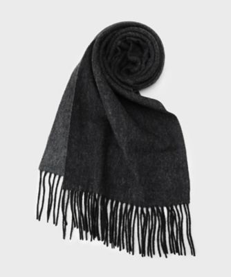 ラッピング巾着セット】カシミヤブレンド リバーシブルマフラー