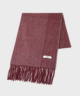 ラッピング巾着セット】カシミヤブレンド リバーシブルマフラー