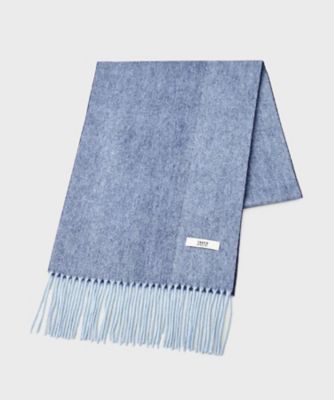 ラッピング巾着セット】カシミヤブレンド リバーシブルマフラー